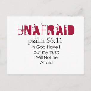 Unafraid ) postcard