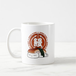 Unagi Eel Sushi Cat Coffee Mug