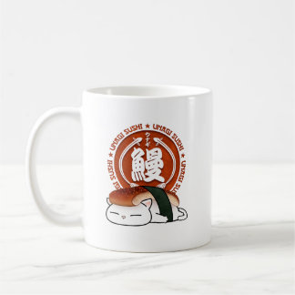 Unagi Eel Sushi Cat Coffee Mug