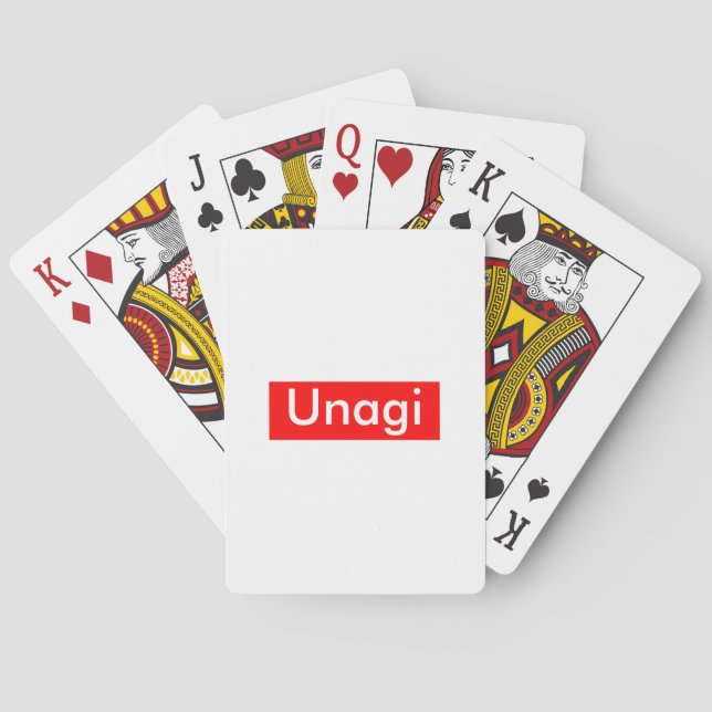 Unagi Label Playing Cards (Back)