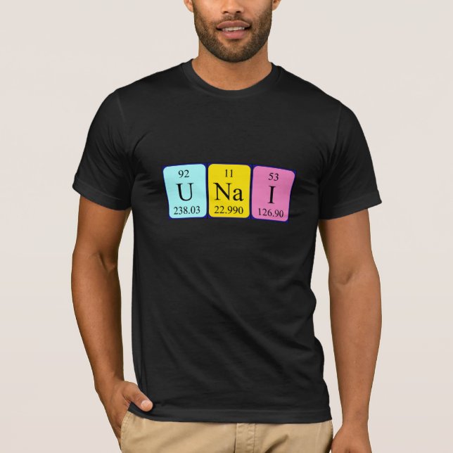 Unai periodic table name shirt (Front)