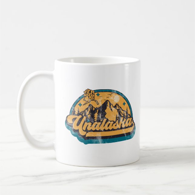 Unalaska, Alaska Coffee Mug (Left)