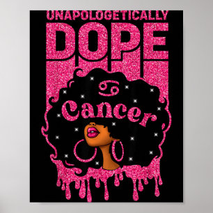 Unalogetically Cancer Afro Woman Zodiac Sign