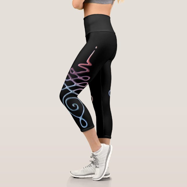 Unalome 1 capri leggings (Left)