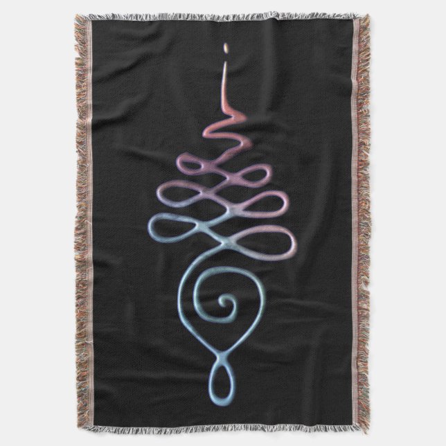 Unalome 1  throw blanket (Front Vertical)