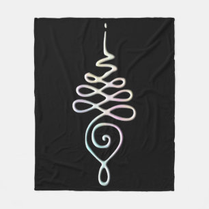 Unalome 2 fleece blanket
