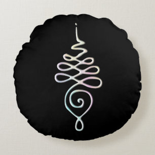 Unalome 2 round cushion