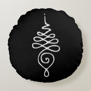 Unalome 3 round cushion