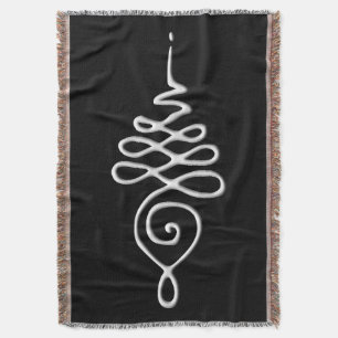 Unalome 3 throw blanket