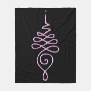 Unalome 5 fleece blanket