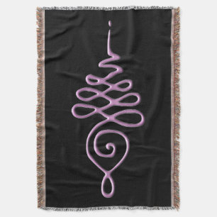 Unalome 5 throw blanket