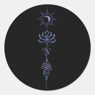 Unalome Group 1 Classic Round Sticker