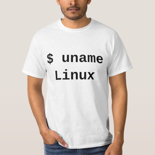 uname Linux - The only true answer - light shirt (Front)