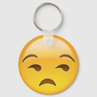 Unamused Face Emoji Key Ring