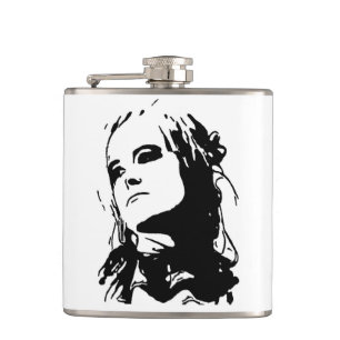 Unamused Hip Flask