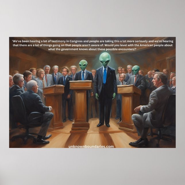 Unanswered  Presidential Debate Question, UFOs, Poster (Front)