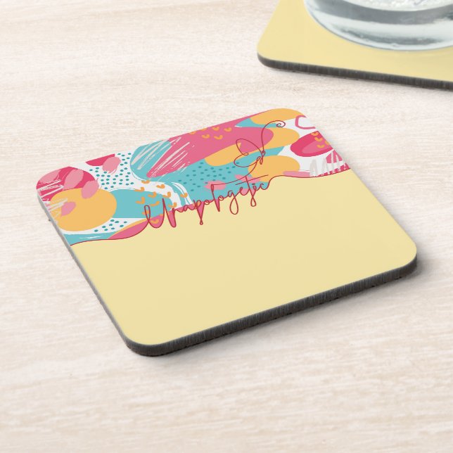 Unapologetic Bold Feminine Statement Coaster (Left Side)