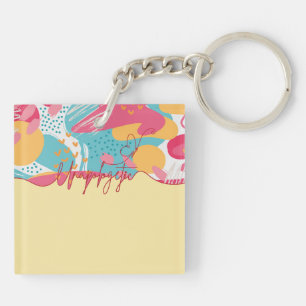 Unapologetic Bold Feminine Statement Key Ring