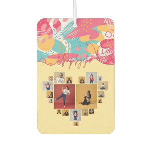 Unapologetic Personalised Feminine Photo Collage Car Air Freshener
