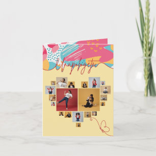 Unapologetic Personalised Feminine Photo Collage  Holiday Card