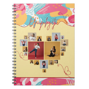 Unapologetic Personalised Feminine Photo Collage Notebook