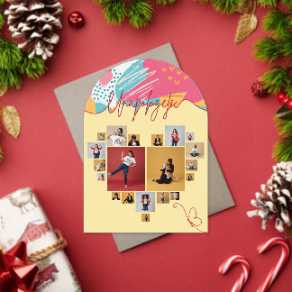 Unapologetic Personalized Feminine Photo Collage Acrylic Invitations