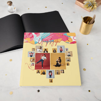 Unapologetic Personalized Feminine Photo Collage Guest Book