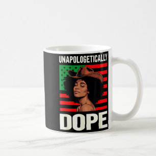 Unapologetically Afro Cowgirl Pan African Flag  Coffee Mug