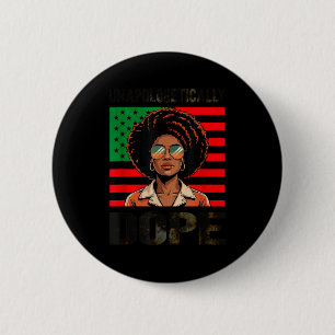 Unapologetically Afro Woman Black Pride 6 Cm Round Badge
