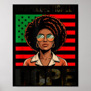 Unapologetically Afro Woman Black Pride Poster