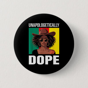 Unapologetically Afro Woman Empowerment Pride 6 Cm Round Badge