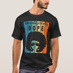 Unapologetically Black Afro Black History Month T-Shirt
