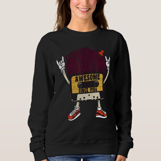 Unapologetically black awesome since 1986 african  sweatshirt (Front)