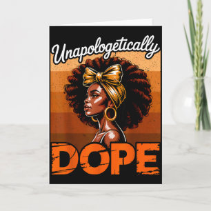 Unapologetically Black Girl Melanin Horoscope Card