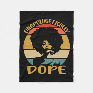 Unapologetically Black History Month African Ameri Fleece Blanket