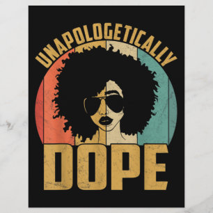 Unapologetically Dope Black Pride Melanin African Flyer