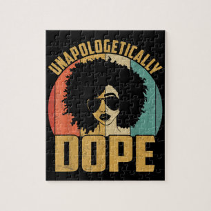 Unapologetically Dope Black Pride Melanin African Jigsaw Puzzle