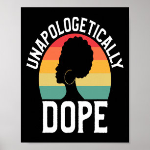 Unapologetically Drug African American Black Histo Poster