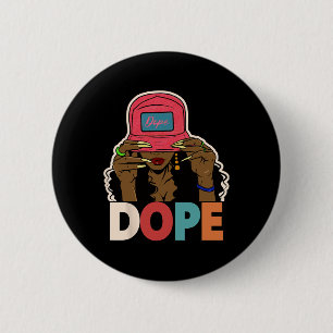 Unapologetically Drug Black Afro Black History Jun 6 Cm Round Badge