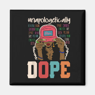 Unapologetically Drug Black Afro Black History Jun Magnet