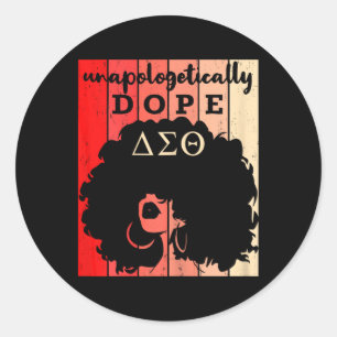 Unapologetically Drug Black History Month African Classic Round Sticker