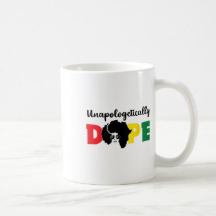 Unapologetically Drug Black History Month African Coffee Mug