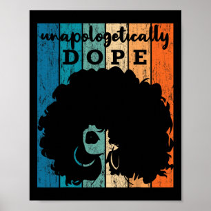 Unapologetically Drug Black History Month African Poster