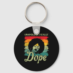 Unapologetically Drug Black Pride Melanin African Key Ring