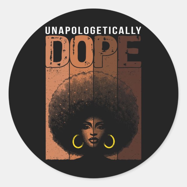 Unapologetically Drug  Classic Round Sticker (Front)