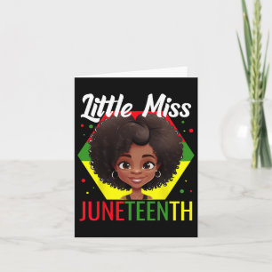 Unapologetically Juneteenth For Girls Black And Em Card