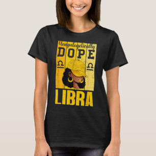 Unapologetically Libra Black Woman Cap Zodiac T-Shirt