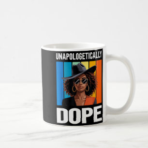 Unapologetically Retro Black Woman Coffee Mug