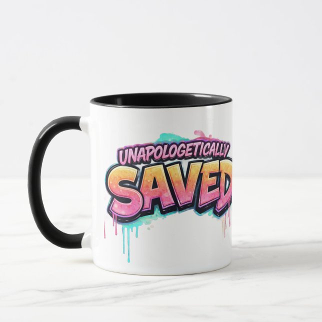 Unapologetically Saved Mug (Left)