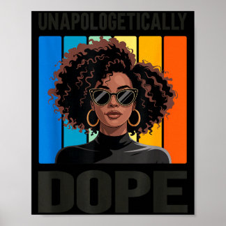 Unapologetically Stylish Afro Woman  Poster
